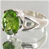 Image 2 : 38.05twc Natural Peridot Sterling Ring (JEW-4154)
