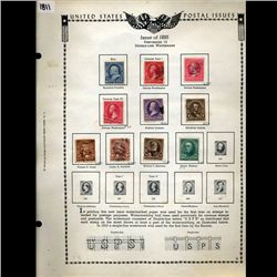 1895 US Stamp Album Page 10pcs (STM-1811)