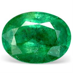 0.1ct. Natural Green Colombian Emerald Oval Cut (GMR-0157)