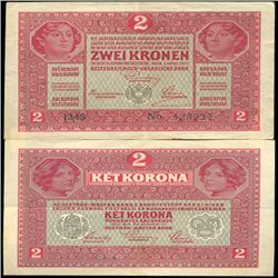 1920 Austria 2 Kronen Hi Grade (CUR-06291)