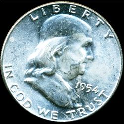 1954 Franklin Half MS64/65 FBL  (COI-11109)