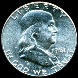 1961 Franklin Half MS64/65 (COI-11224)