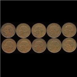 1966 Mexico 10c XF/AU 10pcs (COI-10031)