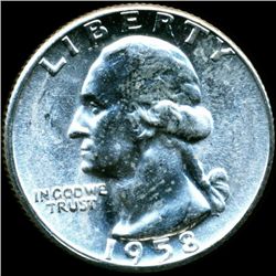 1958 Washington 25c MS64/65 Underweight ERROR (COI-12141)