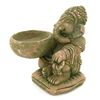 Image 2 : Handcrafted Cast Sandstone Ganesh Candle Holder (CLB-1035)
