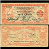 Image 1 : 1944 WW2 Guerrilla Rebel Philippines 5P Note Iloilo (CUR-07239)