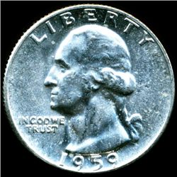 1959 Washington 25c MS65 Scarce Type B Reverse (COI-12195)