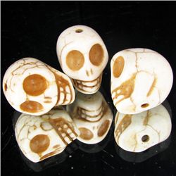 75ct White Howlite Skull Parcel (GEM-49383)