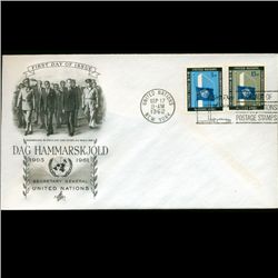 1962 UN First Day 4 Block Postal Cover (STM-2397)