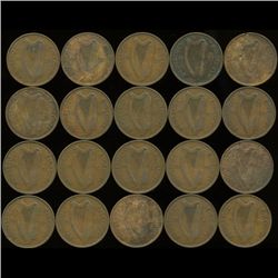 1937 Ireland 1/2p VG/VF 20pcs (COI-10139)