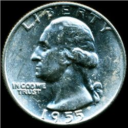 1955D Washington 25c MS64 (COI-12062)