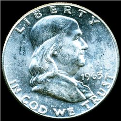 1963 Franklin Half MS63/64 Scarce Underweight ERROR (COI-11292)