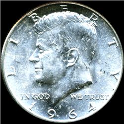 1964D JFK Half MS64+/65+ (COI-11400)