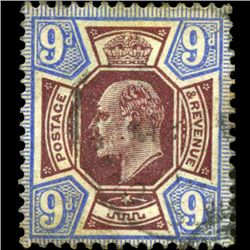 1902 Britain Edward 9p Stamp (STM-0797)