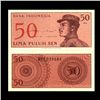 Image 1 : 1964 Indonesia 50 Sen Note Crisp Unc (CUR-06760)