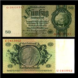 1933 Germany 50 Mark Note Better Grade (CUR-06652)