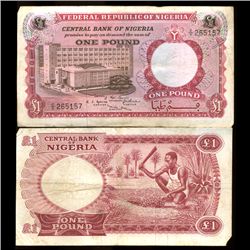 1967 Nigeria 1 Pound Note Hi Grade (COI-3816)