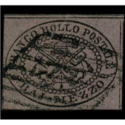 1852 Papal States 1/2b Stamp (STM-1057)