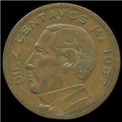 1967 Mexico 10c VF ERROR (COI-10032)