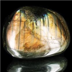 500ct Large Polished Rainbow Labradorite Cabochon (MIN-001642)