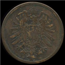 1874F Germany 2pf VF (COI-9794)