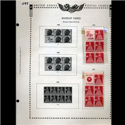 1968 US Stamp Album Page 10pcs (STM-1797)