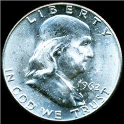 1962D Franklin Half MS64/65 Full Bell Lines (COI-11254)
