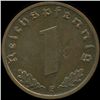 Image 2 : 1939F Germany 1pf MS63+ ERROR (COI-9948)