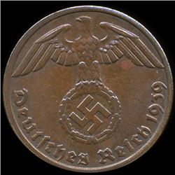 1939A Germany 1pf MS65+ ERROR (COI-9934)