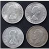 Image 2 : Australia Shillings 1942, 1957, 1958, 1960