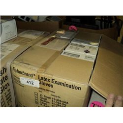 BOX: FISHER BRAND LATEX GLOVES
