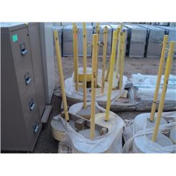 PARKING LOT BARRIER POLES