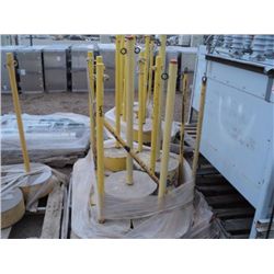 PARKING LOT BARRIER POLES