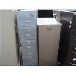 LOT OF 2 METAL CABINETS