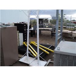 LOT WITH METAL COAT RACK