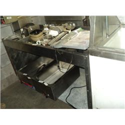 METAL FOOD SERVICE TABLE