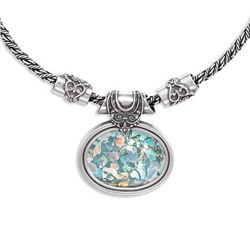 18" Ancient Roman Glass Necklace