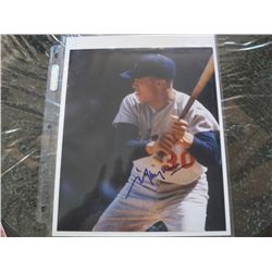 Autographed picture Dodgers, Mickey Hatcher