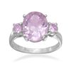 Image 1 : Three Lavender Oval CZ Ring