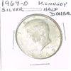 Image 1 : 1969-D KENNEDY SILVER HALF DOLLAR *NICE SILVER COIN - PLEASE LOOK AT PICTURE TO DETERMINE GRADE*!!