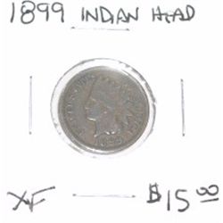 1899 INDIAN HEAD PENNY RED BOOK VALUE IS $15.00 *RARE EXTRA FINE HIGH GRADE*!!
