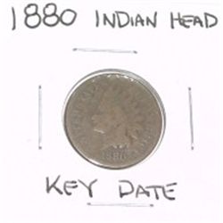 1880 INDIAN HEAD PENNY RARE KEY DATE *LOOK AT PICTURE TO DETERMINE GRADE*!!