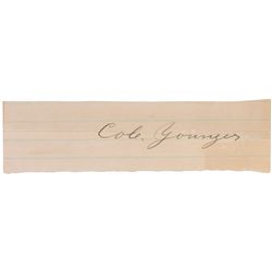 Cole Younger Signature