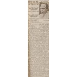 Al Capone Newspaper