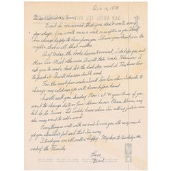 Meyer Lansky Letter