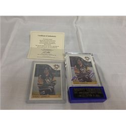 MARIO LEMIEUX PITTSBURGH PENGUIN ROOKIE CARD &