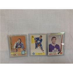 3 OLDER TORONTO MAPLE LEAF COLLECTOR CARDS INCL
