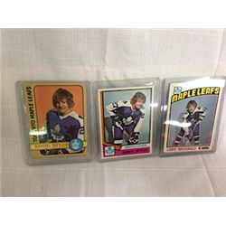 3 OLDER TORONTO MAPLE LEAFS CARDS INCL