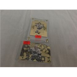 LOT OF 2 HIGH VALUE GOLD EMBOSSED WAYNE GRETZKY