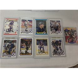LOT OF ST LOUIS BLUES AUTOGRAPHED CARDS